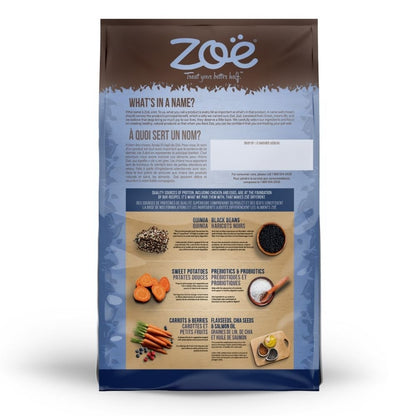 Zoe Chicken, Quinoa and Black Bean Medium Breed Adult Dog Dry Food — side view