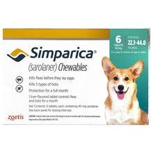 Zoetis Simparica Sarolaner Tick Flea Control Tablet For 10 To 20 Kg Dogs 6 Tablets