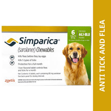 Zoetis Simparica Sarolaner Tick Flea Control Tablet For 20 To 40 Kg Dogs 6 Tablets - Image 2