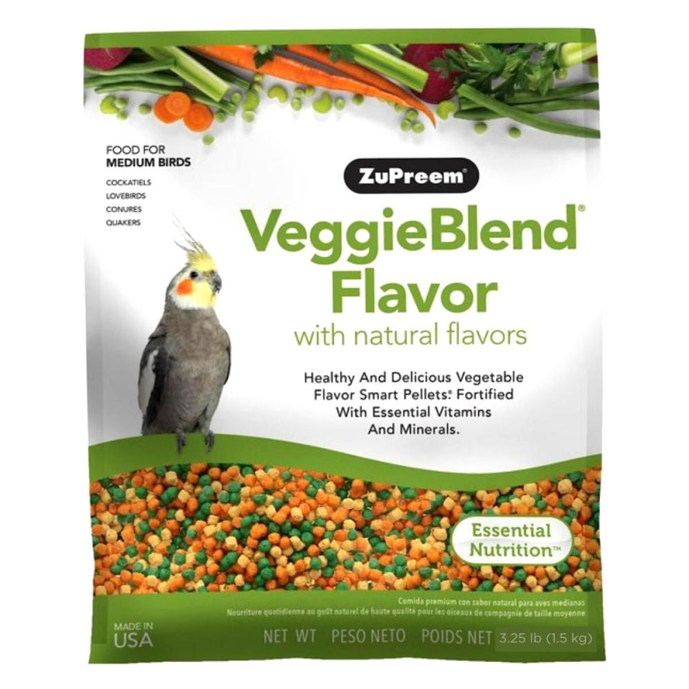 Zupreem Bird Food Veggieblend Flavor With Natural Flavours For Medium Large Bird