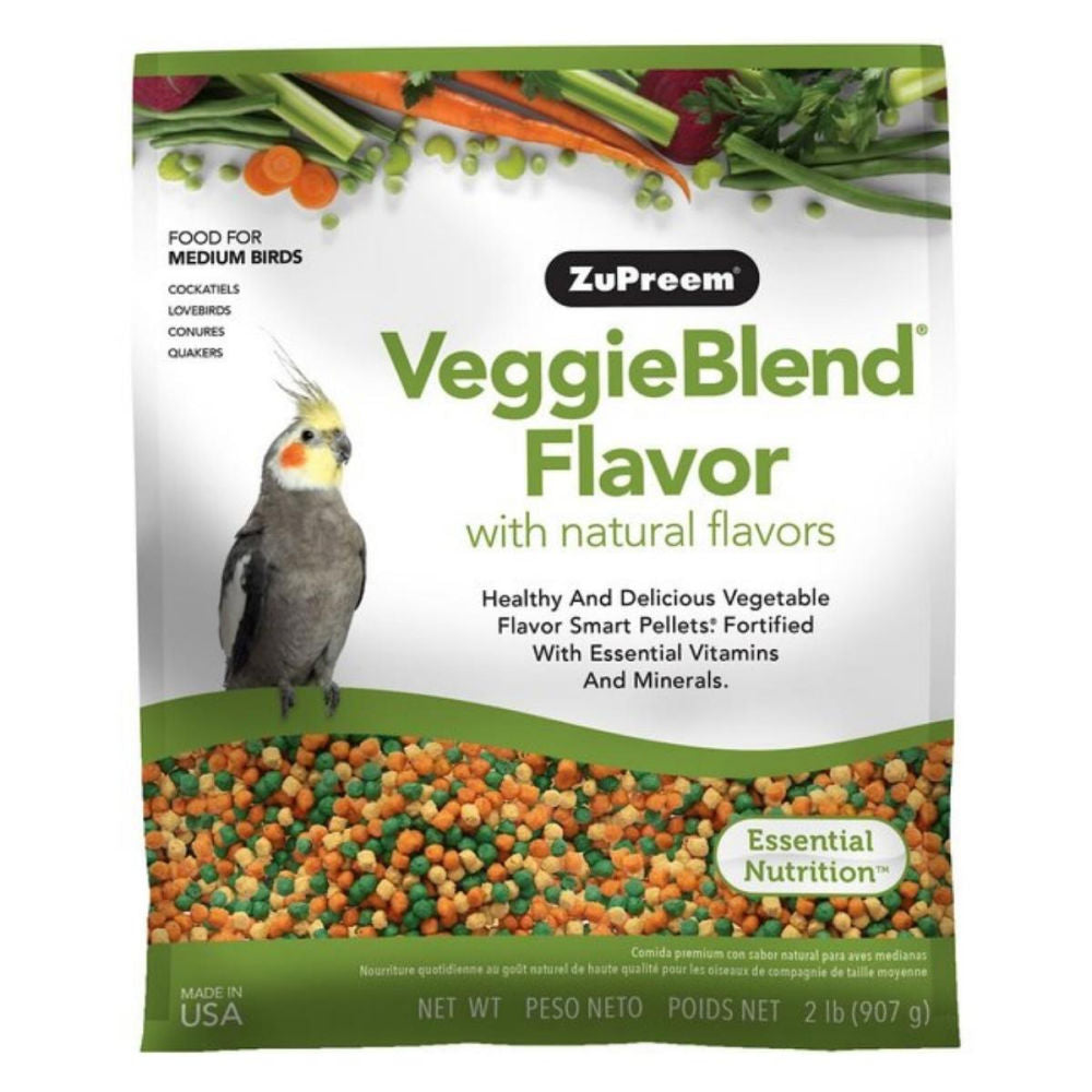 Zupreem Bird Food Veggieblend Flavor With Natural Flavours For Medium Large Bird - Image 3