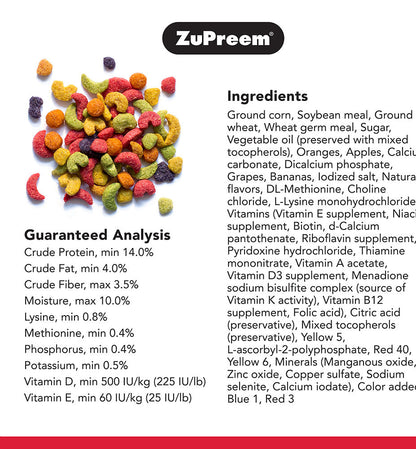 Zupreem Fruit Blend Bird Food For Large Birds - Image 4