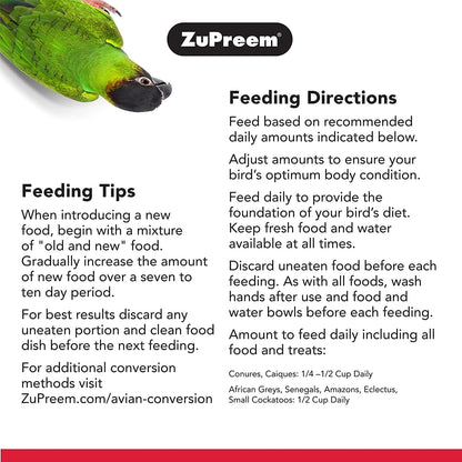 Zupreem Fruit Blend Bird Food For Parrots And Conures - Image 3