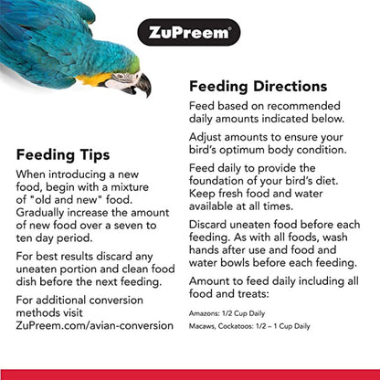 Zupreem Natural Avian Diets For Large Birds - Image 3