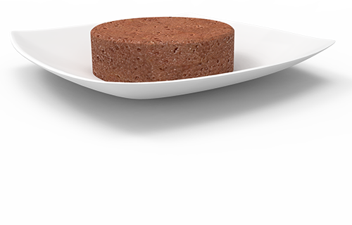 Farmina Matisse Salmon Mousse cat wet food, mousse served on a white plate.