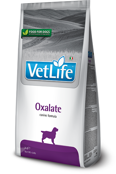 Farmina Vet Life Oxalate Canine dry dog food bag, front of pack.