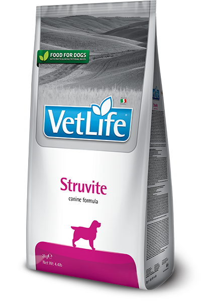 Farmina Vet Life Struvite Canine dry dog food bag, front of pack.