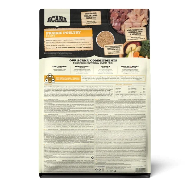 Acana Classic Prairie Poultry Dog Dry Food — side view