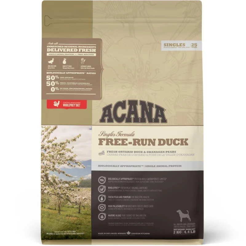 Acana Free Run Duck Dog Dry Food (All Breeds)