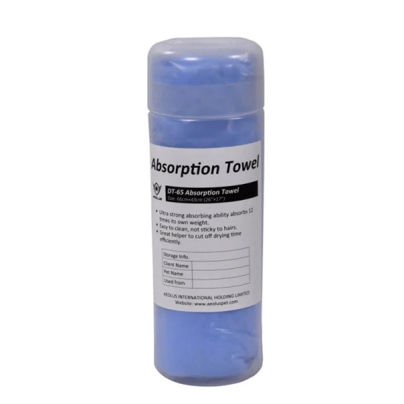 Aeolus Super Dry Absorption Towels For Dogs And Cats Blue