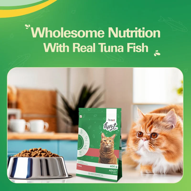 Avant Furst Tuna Fish Flavour Adult Cat Dry Food — back view