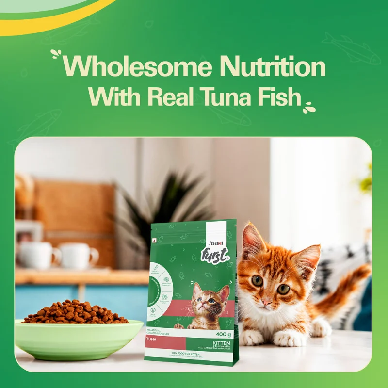 Avant Furst Tuna Fish Flavour Kitten Cat Dry Food — detail shot