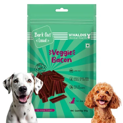 Bark Out Loud by Vivalidis Veggie Bacon Vegan Spanish Dog Treats