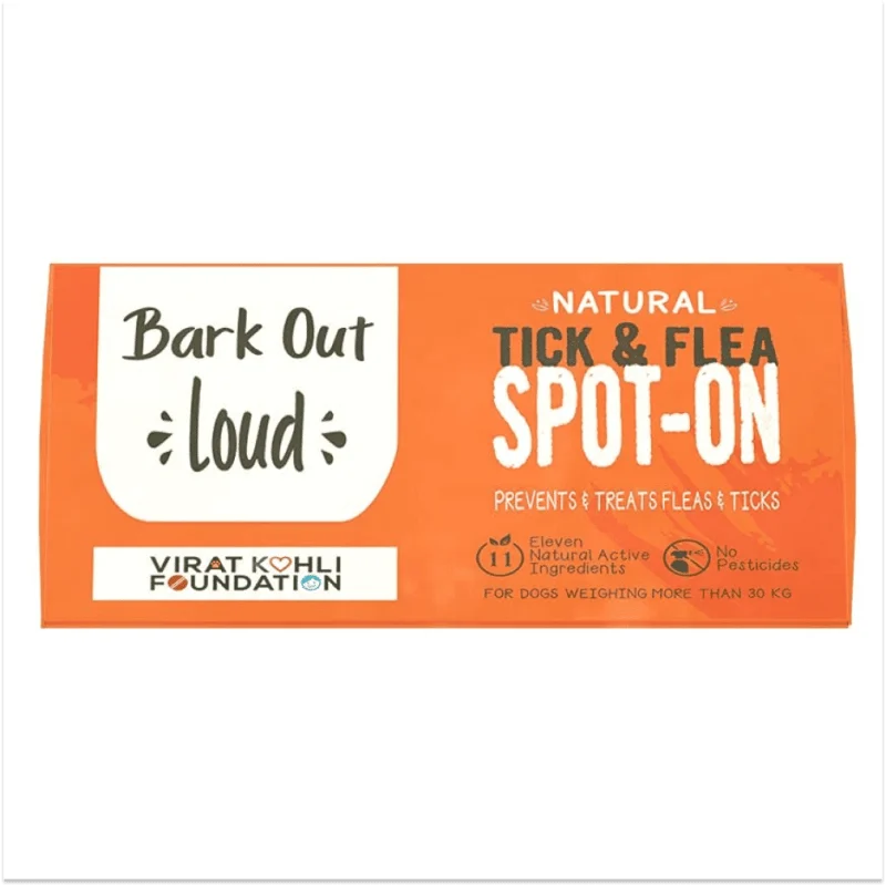 Bark Out Loud Natural Tick & Fleas Spot On Solution for Dogs and Cats — side view
