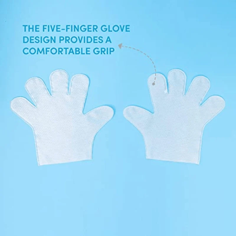 Barkbutler x Fofos 8 Waterless Wash Gloves for Dogs and Cats — detail shot