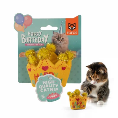 Fofos Birthday Crown Catnip Toy For Cats
