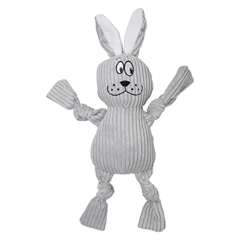 Fofos Fluffy Rabbit Toy For Dogs Grey