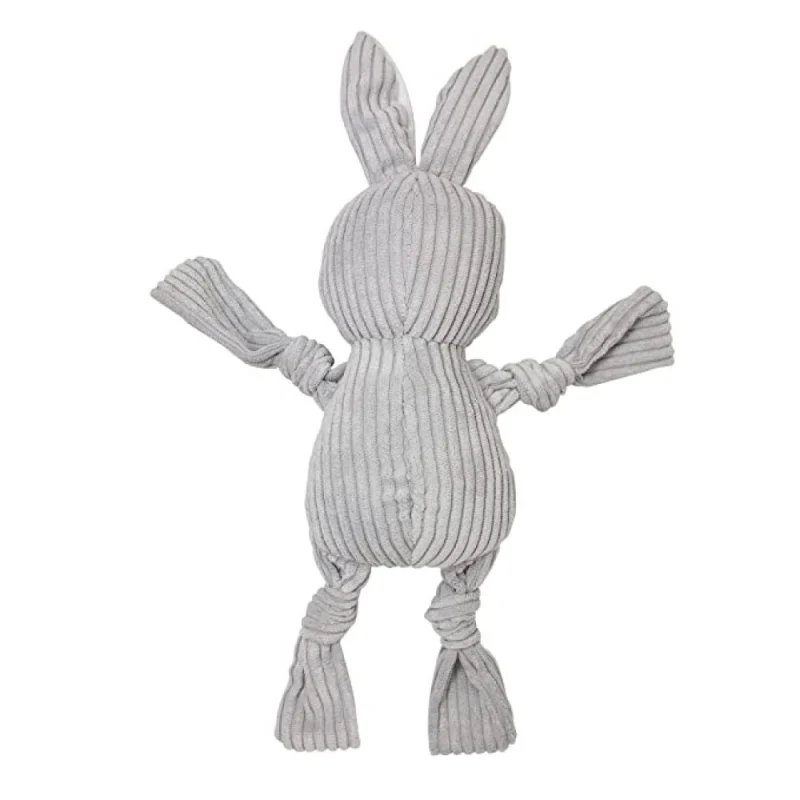 Barkbutler x Fofos Fluffy Rabbit Toy for Dogs — detail shot