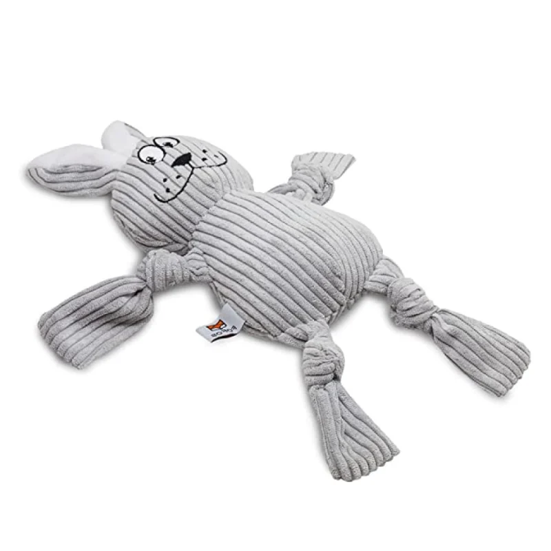Barkbutler x Fofos Fluffy Rabbit Toy for Dogs — in use