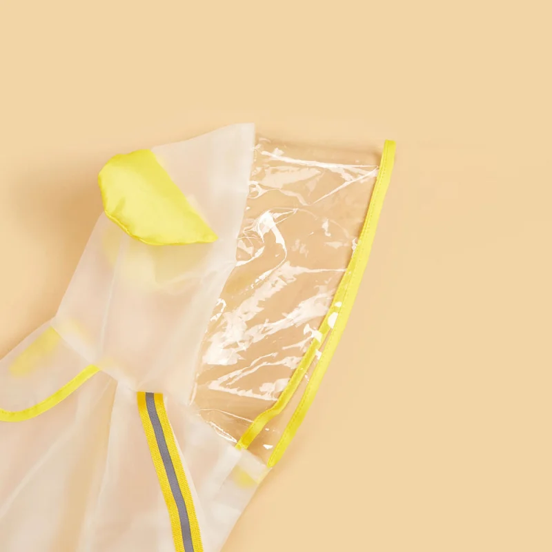 Barkbutler x Fofos Four Leg Yellow Raincoat for Dogs — side view