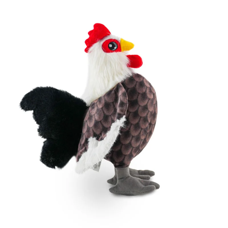 Barkbutler x Fofos Plush Rooster Toys for Dogs — detail shot