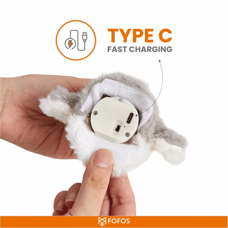 Barkbutler x Fofos Swinging Penguin Interactive Toy for Cats — back view