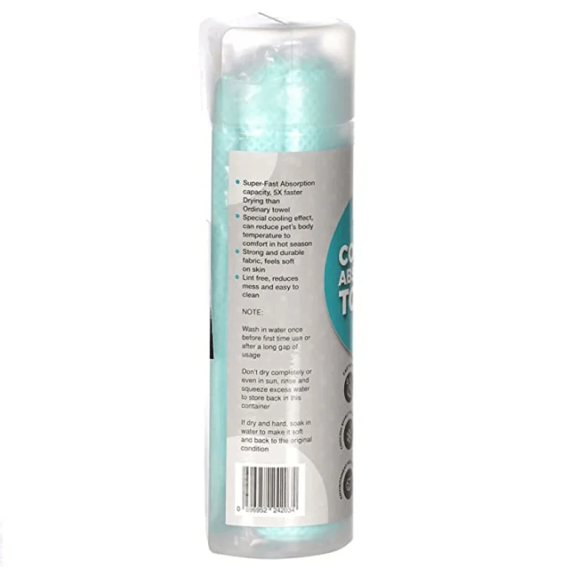Basil Absorbent & Cooling Towel for Dogs and Cats — side view