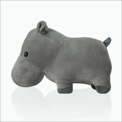 Basil Cuddly Soft Hippo Plush Toy For Dogs And Cats