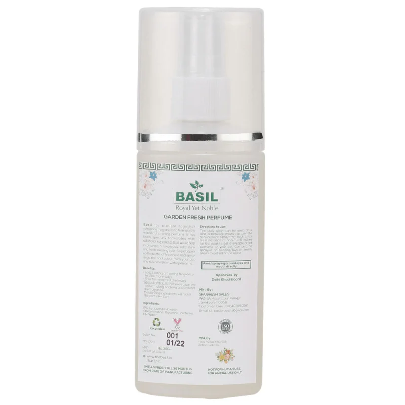 Basil Garden Fresh Perfume Spray for Dogs and Cats — detail shot