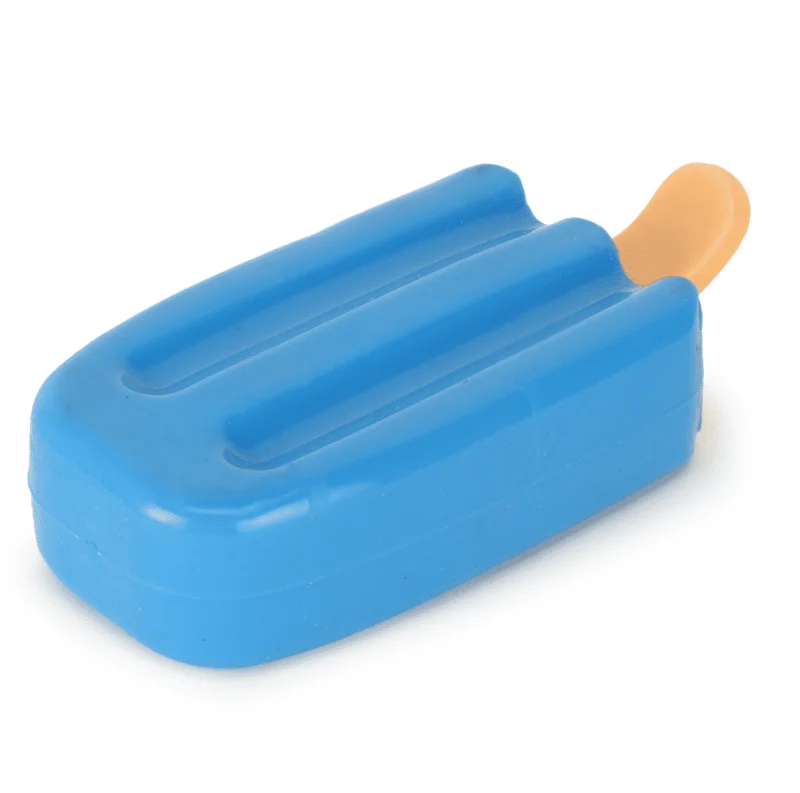 Basil Ice Cream Shaped Cool Lick Silicon Chew Toy for Dogs — detail shot