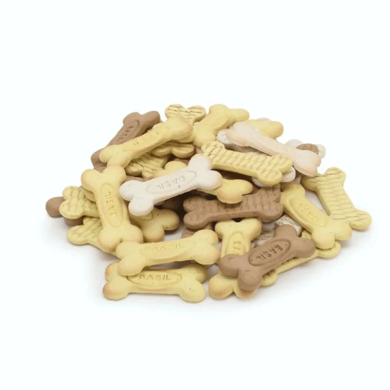 Basil Non Veg Bone Shaped Adult Dog Biscuits — side view