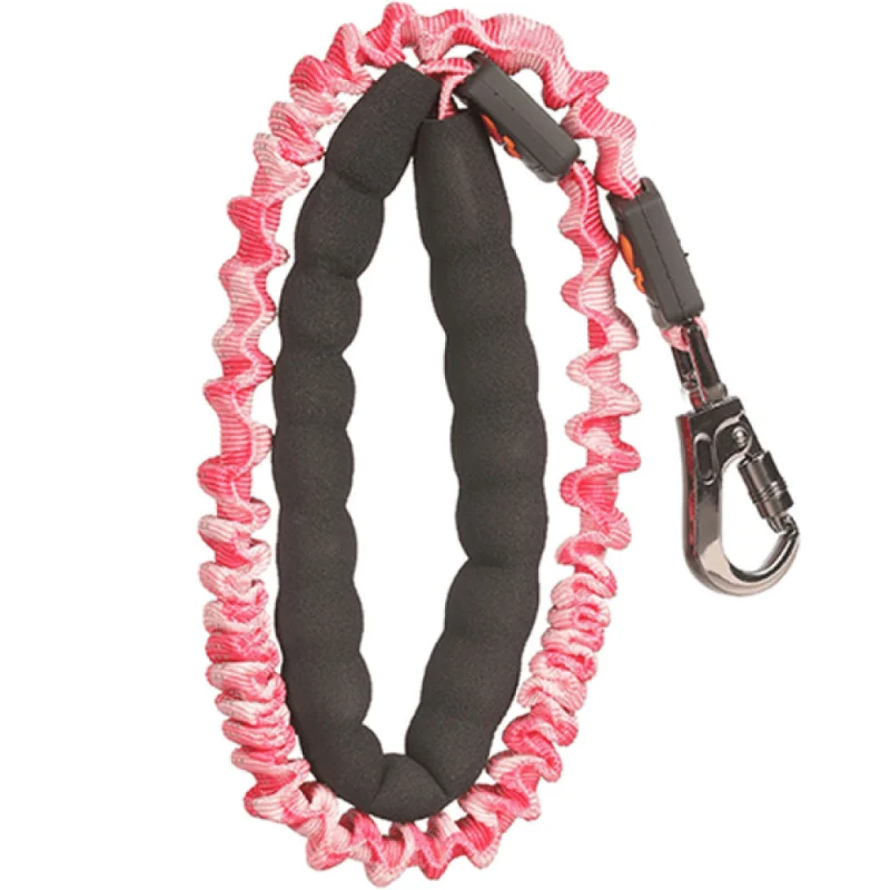 Basil Shock Absorbing Stretch Leash For Dogs Pink