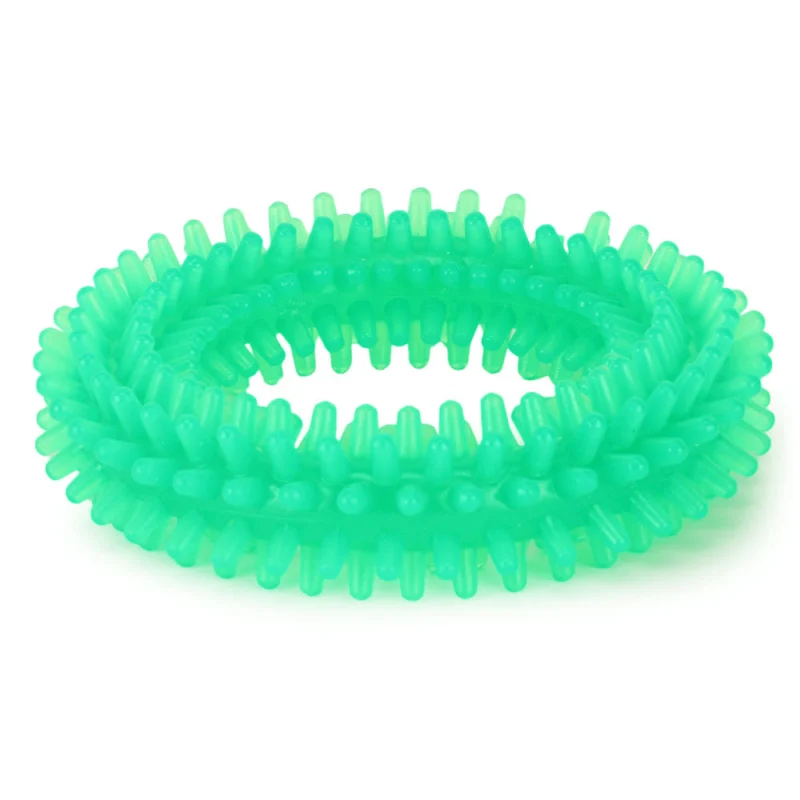 Basil Teething Ring Chew Toy For Dogs Green