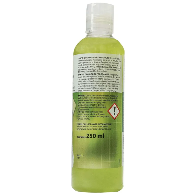 Beaphar Bio Shampoo for Dogs and Cats — back view