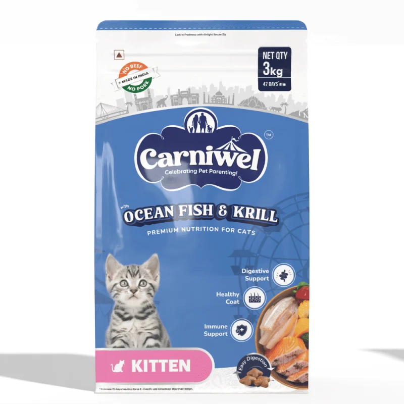 Carniwel Ocean Fish and Krill For Kitten Cat Dry Food