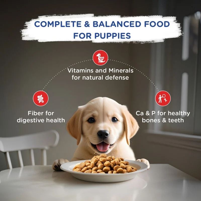Chappi Chicken & Milk Dry Puppy Food — back view