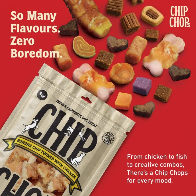 Chip Chops Fish on Stick Dog Treats — back view