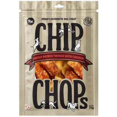 Chip Chops Sweet Potato Chicken Dog Treats, 70g