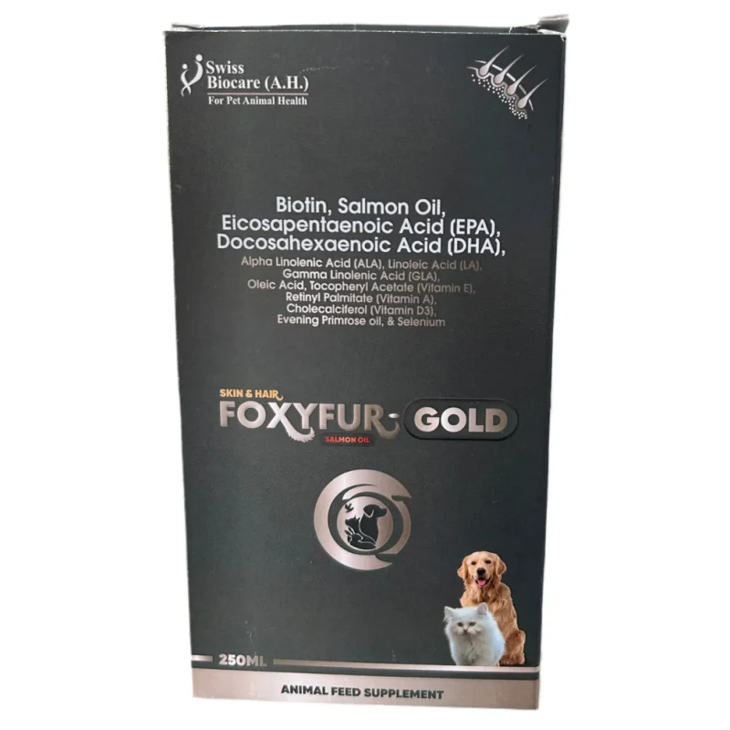 Corise Foxyfur Gold Skin & Coat Supplement for Dogs and Cats
