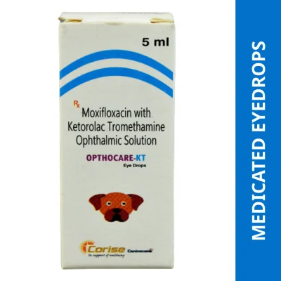 Corise Opthocare KT Eye Drops (Moxifloxacin Ketorolac) for Dogs & Cats (5ml)
