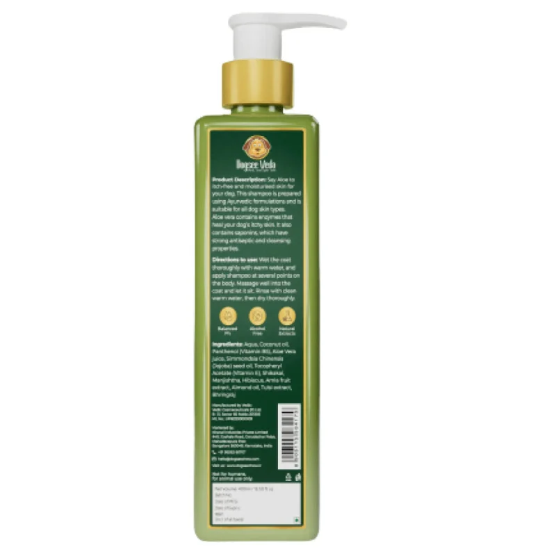 Dogsee Veda ITCH RELIEF Aloe Vera Shampoo for Dogs — back view