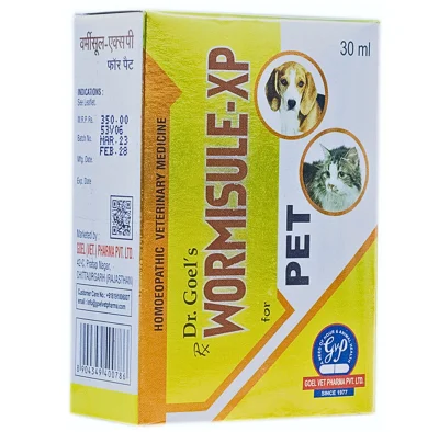 Dr Goel's Wormisule XP Dewormer for Dogs and Cats (30ml)