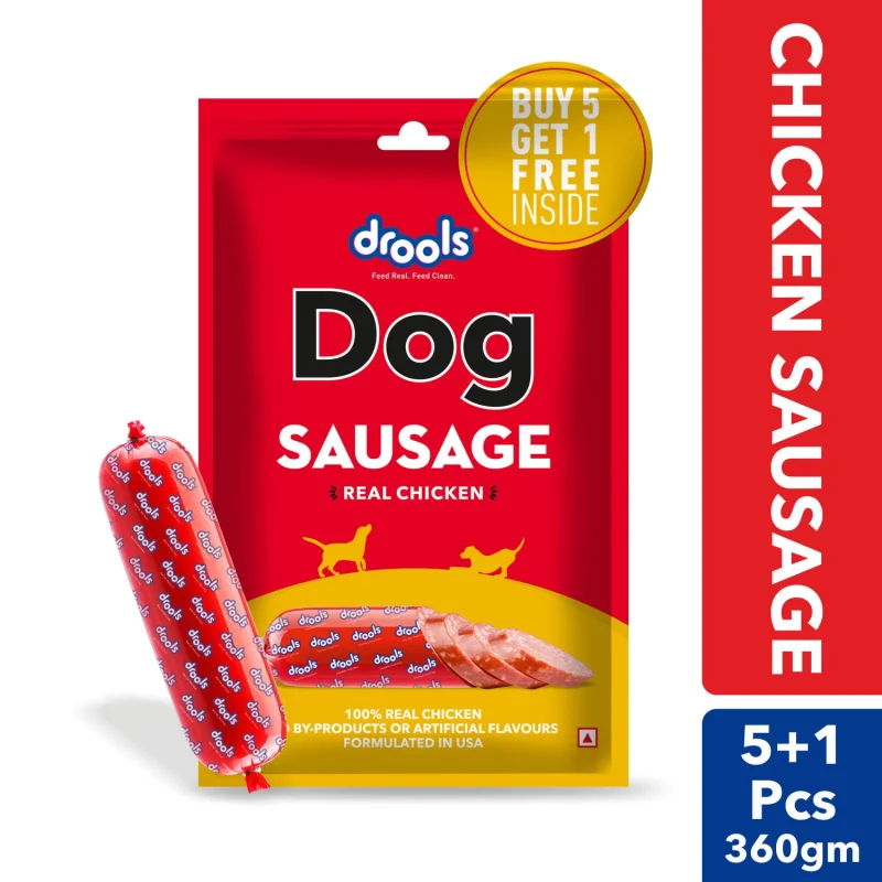 Drools 100% Real Chicken Sausage Treat for Dogs