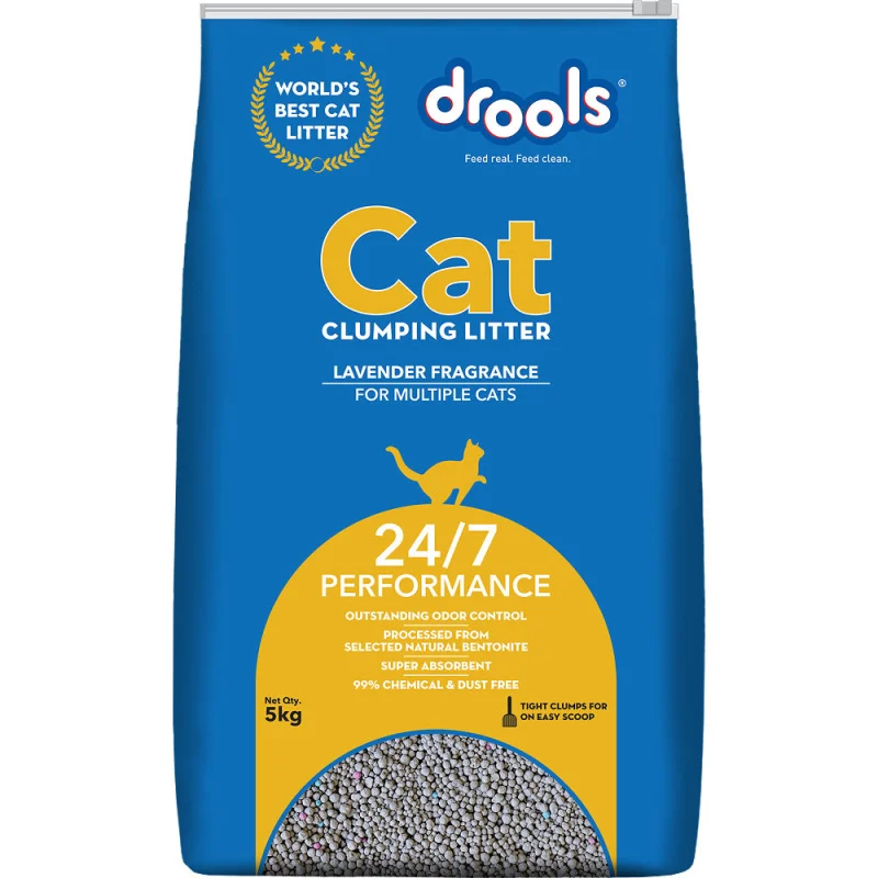 Drools Lavender Scented Clumping Cat Litter