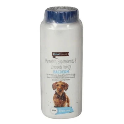 Ek Tek Bacderm Powder Wound Care for Dogs and Cats