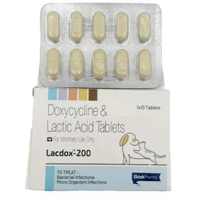 Ek Tek Lacdox 200mg Tablet (Doxycycline) for Dogs and Cats