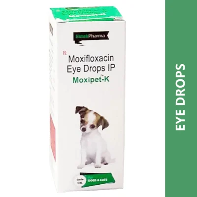 Ek Tek Moxipet K Eye Drops (Moxifloxacin) for Dogs and Cats
