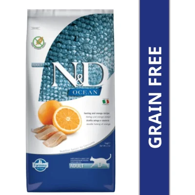 Farmina N&D Ocean Herring & Orange Grain Free Adult Cat Dry Food