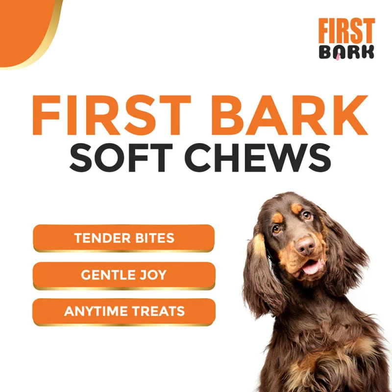 First Bark Chicken Slice with Cheese Jerky Dog Treat — back view