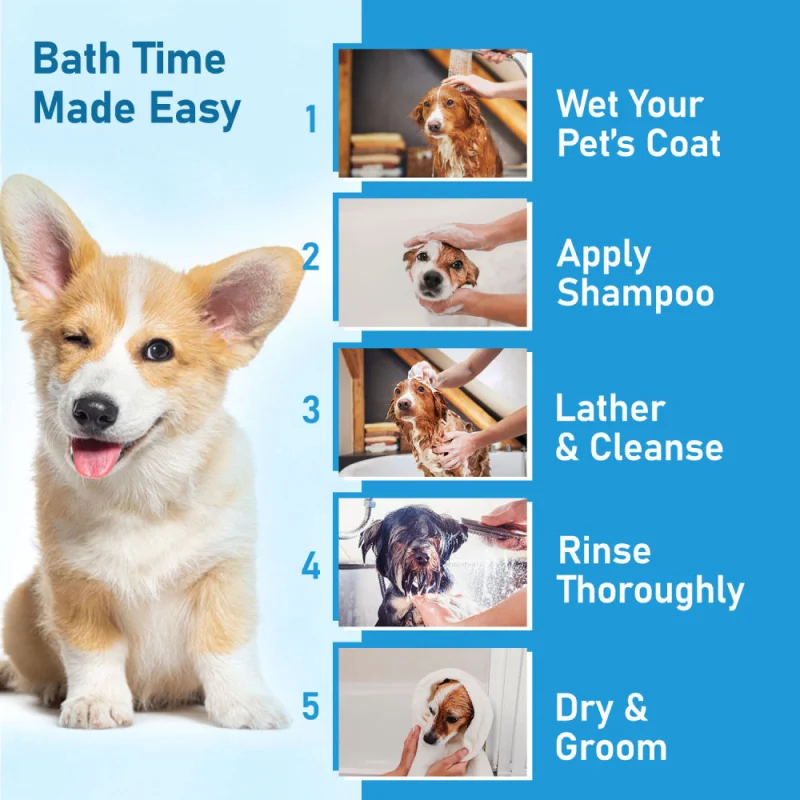Forbis/Forcans Mild Olive Shampoo for Puppies & Kittens — in use
